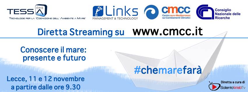 SalentoWeb.Tv cura lo streaming dell'evento "Conoscere il mare: presente e futuro"