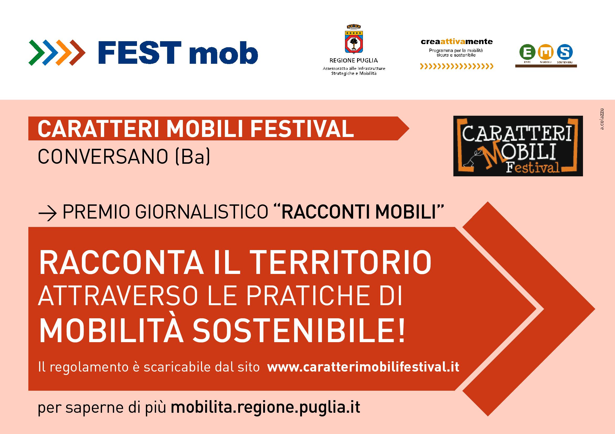 Premio Giornalistico "Racconti Mobili" per raccontare il territorio attraverso esempi di mobilità sostenibile Premio Giornalistico "Racconti Mobili" per raccontare il territorio attraverso e