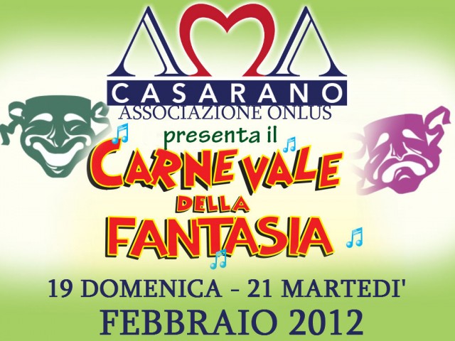 Carnevale in Salento: a Casarano arriva il Carnevale della Fantasia