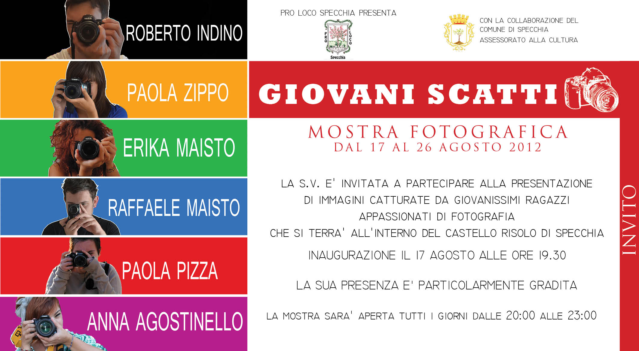 "Giovani scatti" a Specchia: giovanissimi fotografi presentano le immagini della