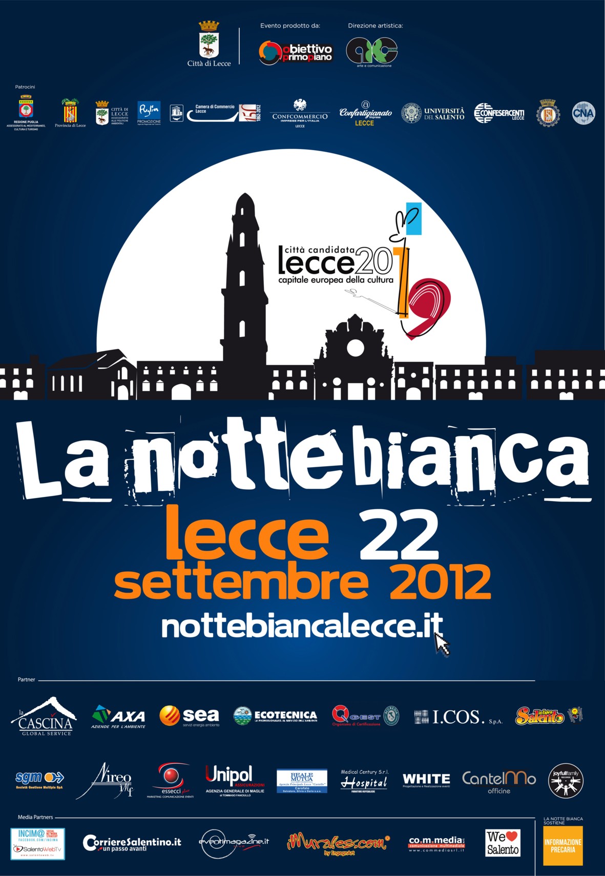 Il programma completo (e aggiornato) della Notte Bianca 2012 cosa c'è da fare il 22 settembre a lecce