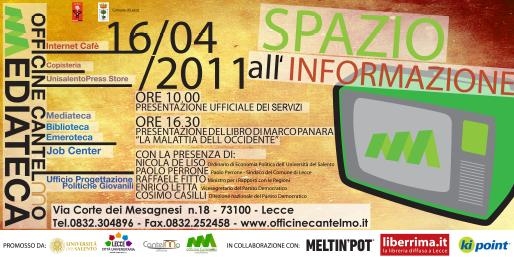 Officine Cantelmo: mediateca polifunzionale. Un nuovo spazio d' informazione ric