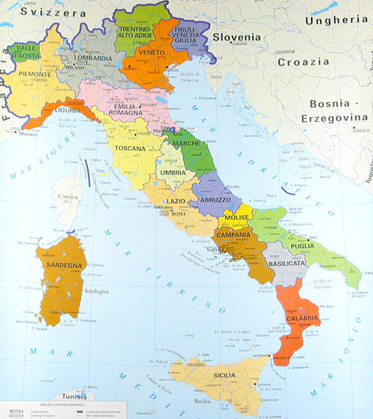 Province Italiane: ecco la nuova mappa in vigore dal 2014