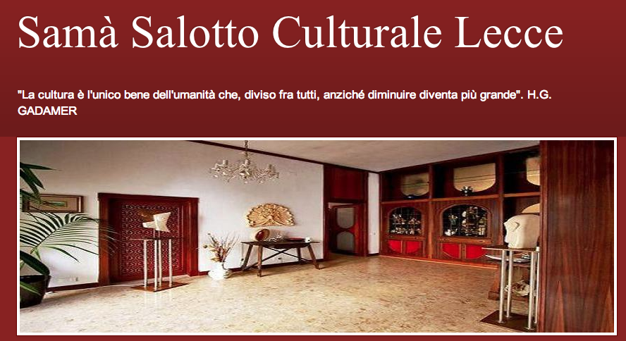 11 dicembre al Salotto Culturale Samà: Il pensiero in una stanza