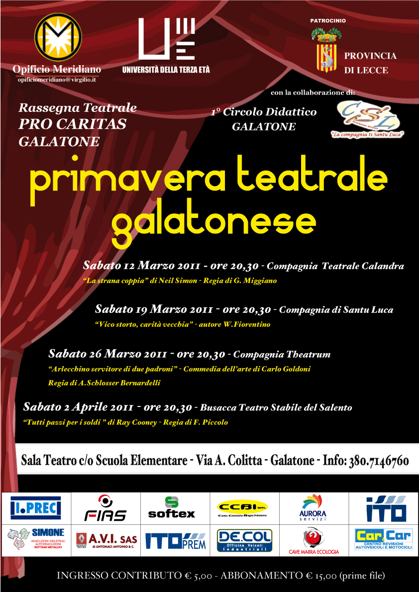 Primavera teatrale galatonese Primavera teatrale galatonese