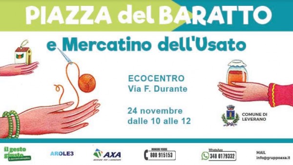 Piazza del Baratto e Mercatino dell'Usato a Leverano