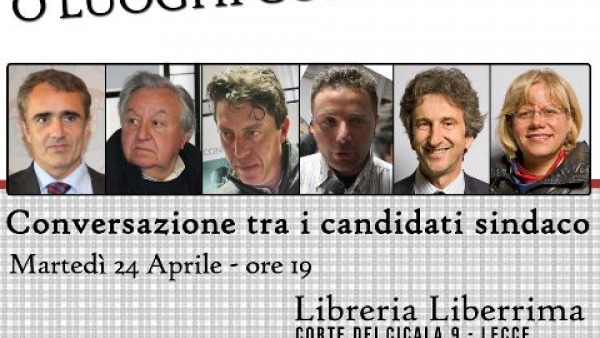 Diretta dell'incontro tra i candidati sindaco di Lecce sul tema "Luoghi della cu