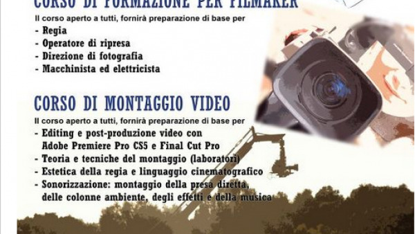 Aperte le iscrizioni per il 2° Corso di formazione cinematografica di E-motion S