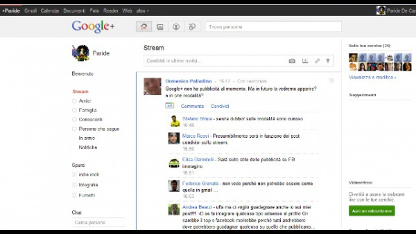schermata google+
