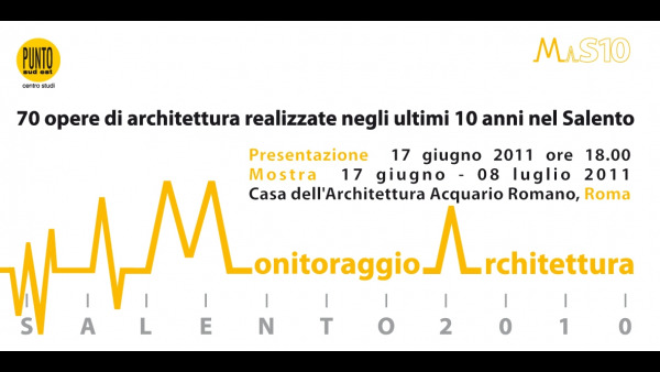  Monitoraggio Architettura Salento 2010