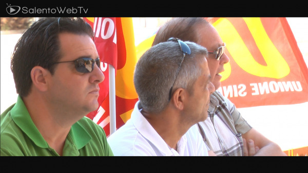 Protesta lavoratori 118 a Lecce