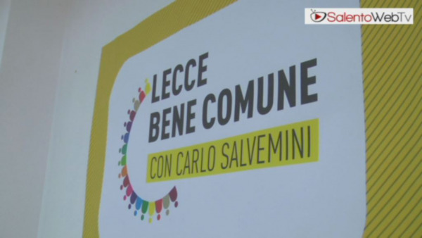 "Lecce bene comune", Carlo Salvemini presenta simbolo e slogan della sua lista