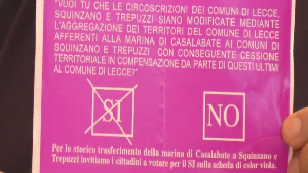 Il futuro della marina di Casalabate scelto con il Referendum 