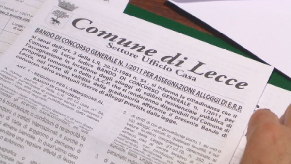 Emergenza casa a Lecce. Dopo 12 anni, finalmente il nuovo bando per alloggi comu