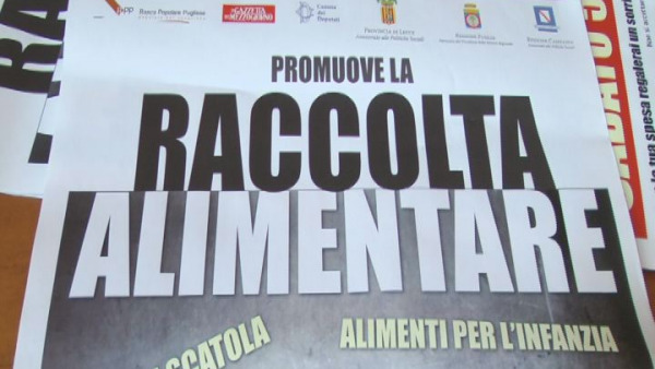 Raccolta alimentare. L'aiuto del Salento ai bisognosi e gli immigrati in arrivo