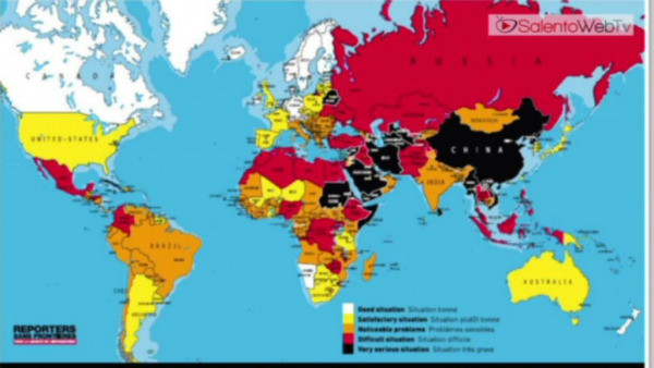 Libertà di stampa. Reporter Senza Frontiere: "L'Italia segnata dal Governo Berlu