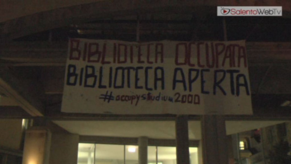 Problema "orari biblioteche" all'Università del Salento. L'Udu occupa Studium200