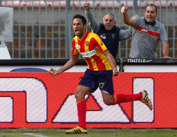 David Di Michele, attaccante U.S. Lecce Lecce-Sampdoria: i commenti a caldo