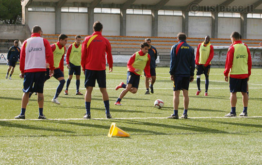 Lecce, primo allenamento a Tarvisio