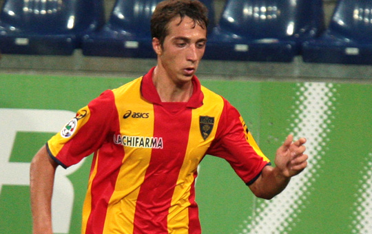 Antonio Mazzotta in azione Mazzotta: "Lecce, andiamo in A con i miei assist"