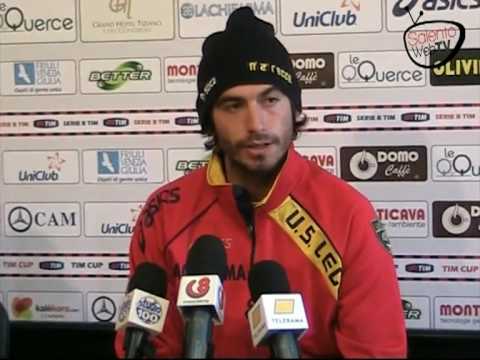 Gianni Munari, centrocampista U.S. Lecce Munari suona la carica: "Con il Bologna è scontro salvezza"