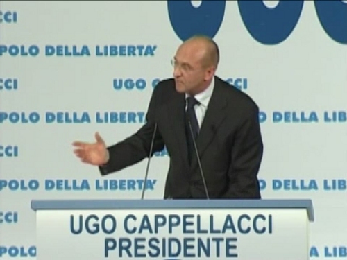 Il governatore della Sardegna, Ugo Cappellacci Le notizie del 16 maggio scelte per voi