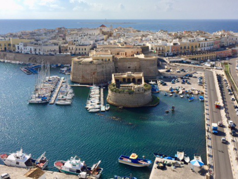 In cima al Palazzo di Vetro di Gallipoli