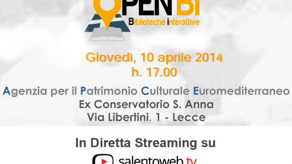 IN DIRETTA: SECONDO WORKSHOP OPENBI-BIBLIOTECHE INTERATTIVE