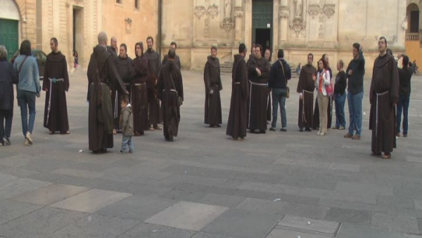  I frati minori del Sud Italia: preghiera a Roca e passeggiata a Lecce
