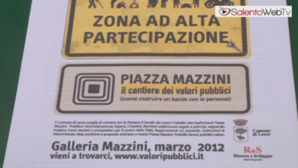 Piazza Mazzini e il restyling affidato ai leccesi