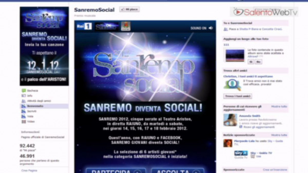 Anche artisti salentini a "SanremoSocial", la preselezione musicale su Facebook
